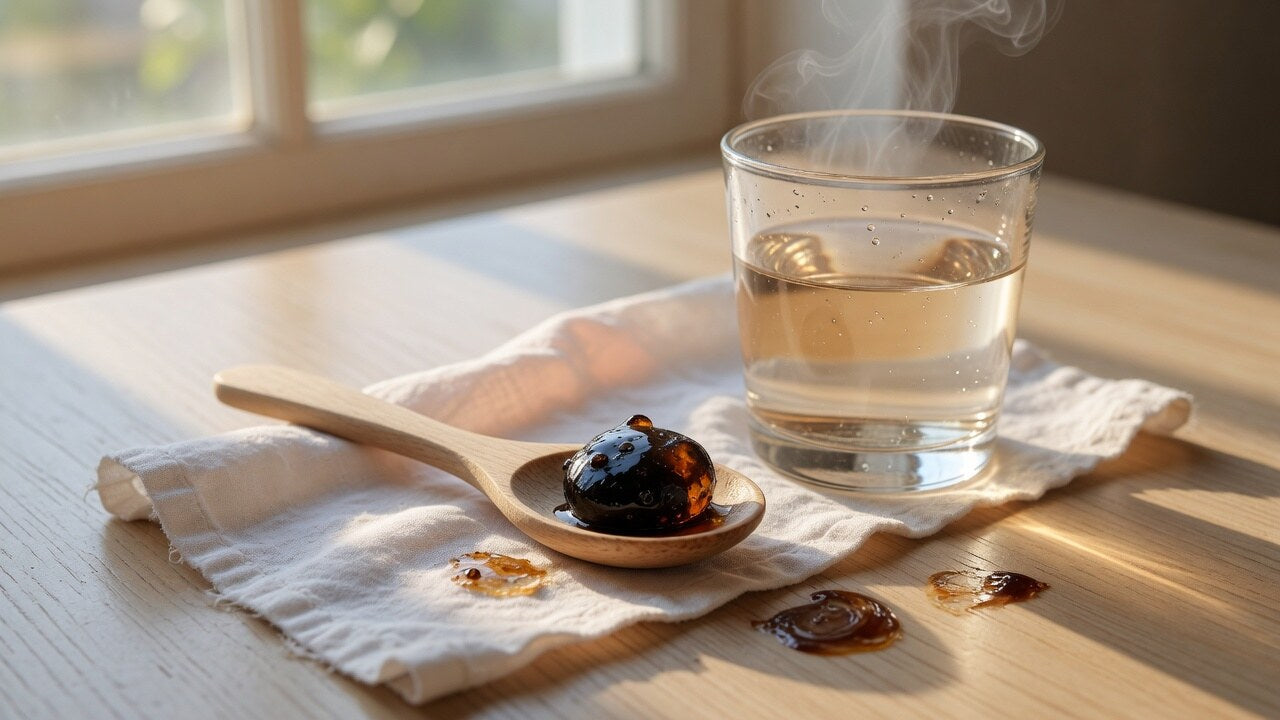 Couverture — shilajit posologie, dosage de la résine